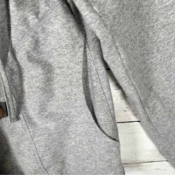 Neon Buddha Heathered Grey Cotton Blend Button Front Stretch Jacket Size S - Picture 5 of 7